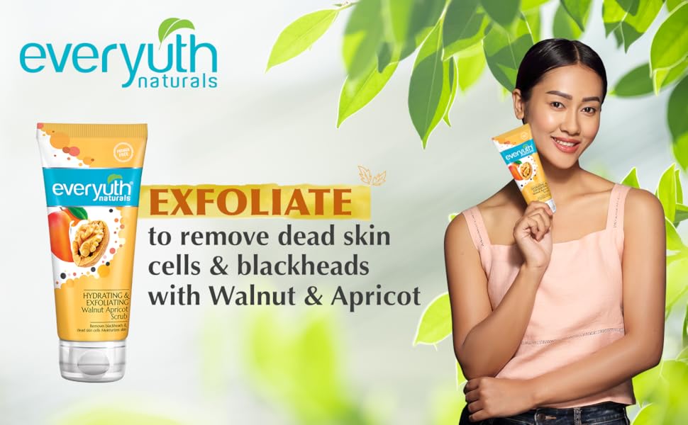 Everyuth Naturals Hydrating & Exfoliating Walnut Apricot Scrub - 100gm