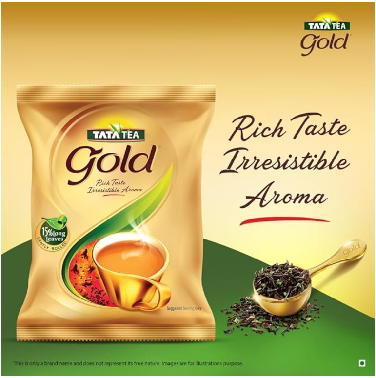 Tata Tea Gold | Assam teas with Gently Rolled Aromatic Long Leaves | Rich & Aromatic Chai | Black Tea | 100gram|Powder