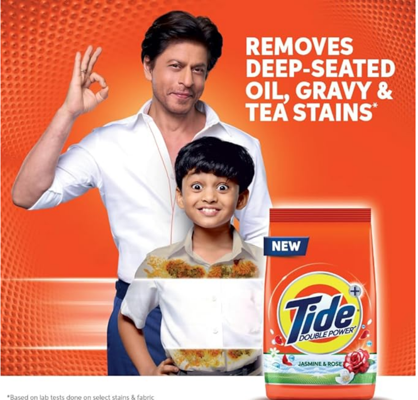 Tide Plus Detergent Washing Powder - 500g | Jasmine & Rose Fragrance | Removes deep-seated Oil, Gravy, Tea Stains | 500gm, Pack of 1