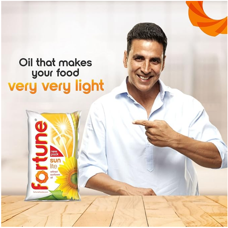 Fortune Sunlite Refined Sunflower Oil – 1 litter Pouch