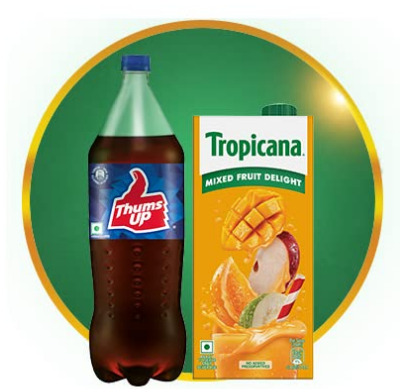 Juices & cold drinks.