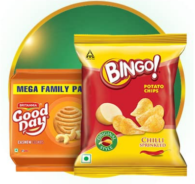 Snacks & biscuits.