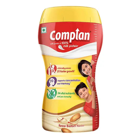 COMPLAN Nutrition Drink Powder for Children, Kesar Badam Flavour, Jar  (500 g)