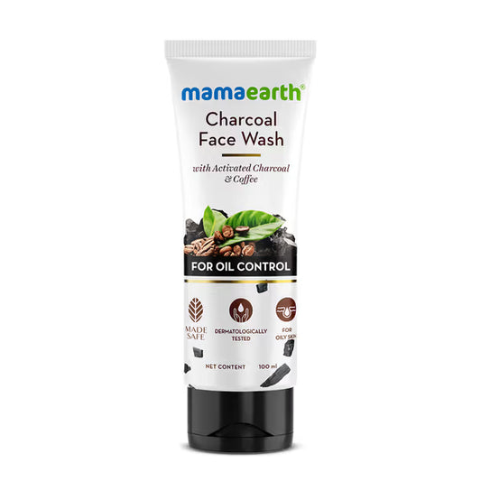 Mamaearth Charcoal with Activated & Coffee for Oil Control Face Wash  (100 ml)