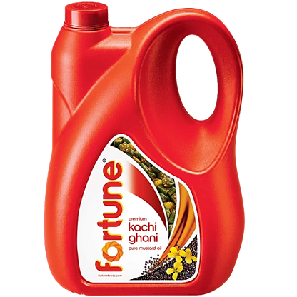 Fortune Premium Kachi Ghani Pure Mustard Oil 5L (4.5 Kg Jar)