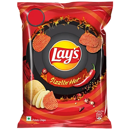 Lay's Sizzlin Hot Potato Chips.