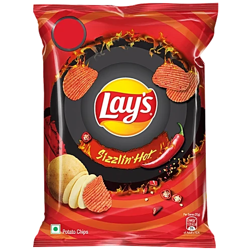 Lay's Sizzlin Hot Potato Chips.
