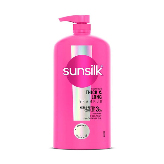 Sunsilk Luscious Thick & Long Shampoo 1L || with 3% KERA-PROTEIN COMPLEX for Thicker, Fuller & Bouncier Hair