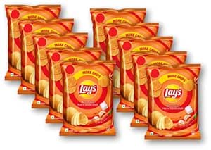 Lay's West Indies Hot and Sweet Crunchy Chilli Chips (10 packet)
