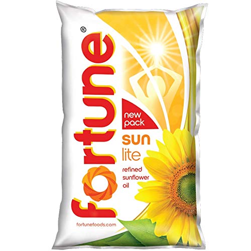 Fortune Sunlite Refined Sunflower Oil – 1 litter Pouch