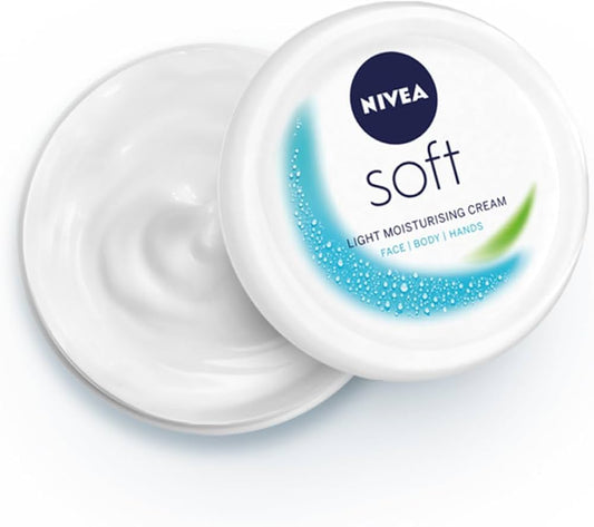 NIVEA Soft Light Moisturizer Cream For Face, Hand & Body, with Vitamin E & Jojoba Oil  (75 ml)