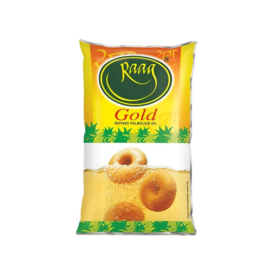Raag Gold oil. Refined palm olein oil 1l.