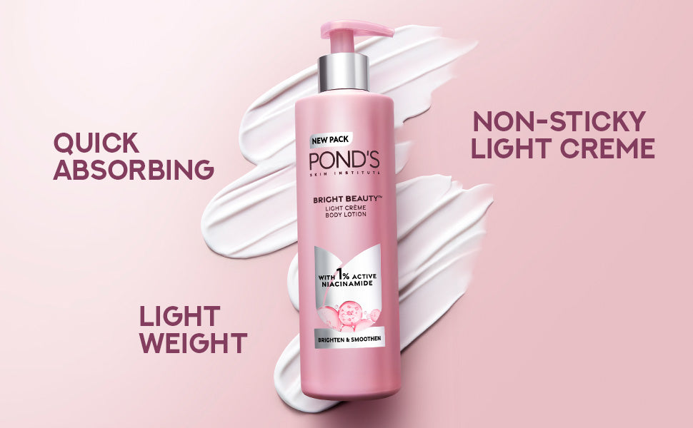 POND's Bright Beauty Light Cr?me Body Lotion for Smooth & Bright Skin  (275 ml)