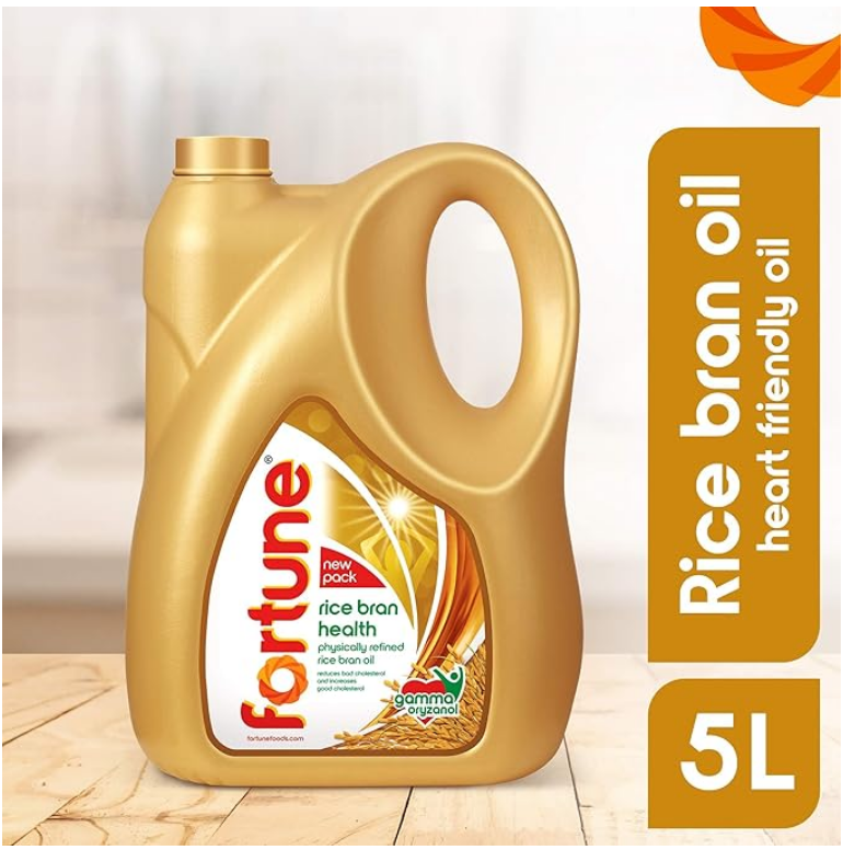 Fortune Rice Bran Health Oil (5L/4.35 kg Jar)