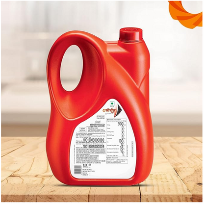 Fortune Premium Kachi Ghani Pure Mustard Oil 5L (4.5 Kg Jar)