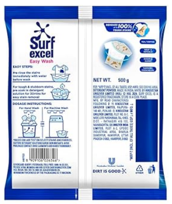 Surf Excel Easy Wash Detergent Powder - 500 g