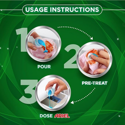 Ariel Liquid Detergent Front Load - 2L | Removes 7 day dried-in Stains in 1 wash inside Washing Machine