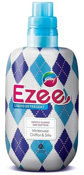Godrej Ezee Liquid Detergent for both Top load and Front load Washing - 500g Bottle, for Winter Wear