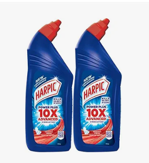 Harpic Disinfectant Toilet Cleaner Liquid, Original - 1 L (Pack of 2) | India's # 1 Toilet Cleaner