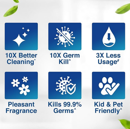 Lizol Disinfectant Surface & Floor Cleaner Liquid, Citrus - 1 Litre | Suitable for All Floor Cleaner Mops | Kills 99.9% Germs| India's #1 Floor Cleaner