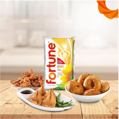 Fortune Sunlite Refined Sunflower Oil – 1 litter Pouch