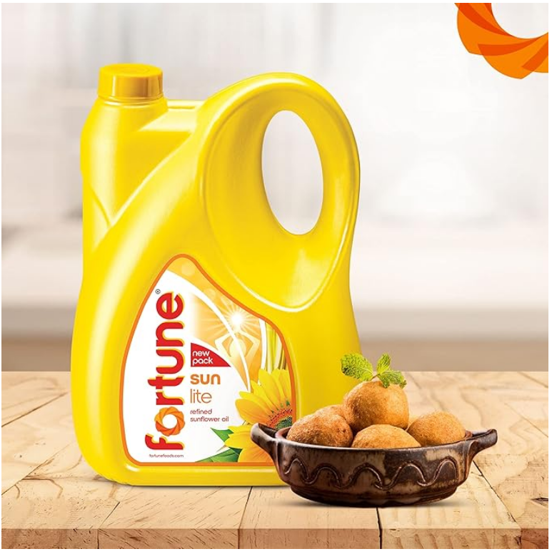 Fortune Sunlite Refined Sunflower Oil 5 litter (4.35 Kg Jar)