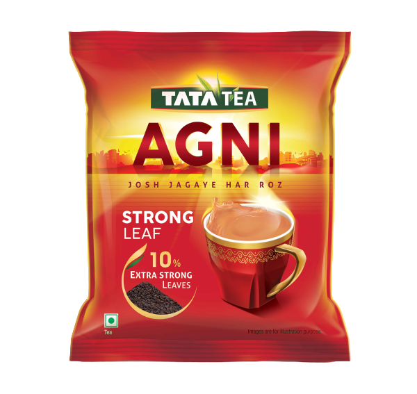 TATA TEA AGNI , Strong Chai With 10% Extra Strong Leaves, Black Tea,500 Gram