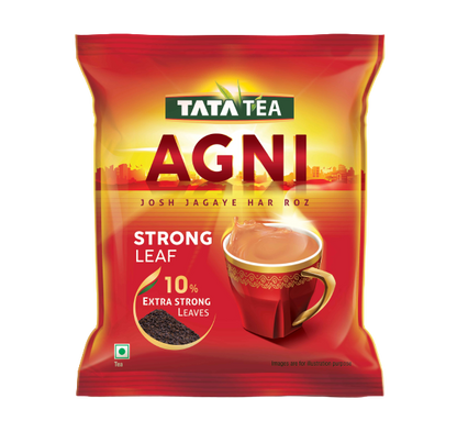 TATA TEA AGNI , Strong Chai With 10% Extra Strong Leaves, Black Tea,500 Gram