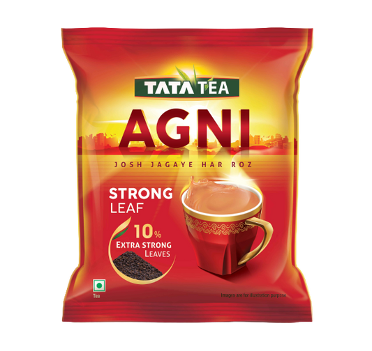 TATA TEA AGNI , Strong Chai With 10% Extra Strong Leaves, Black Tea,500 Gram