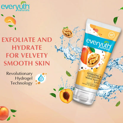 Everyuth Naturals Hydrating & Exfoliating Walnut Apricot Scrub - 100gm