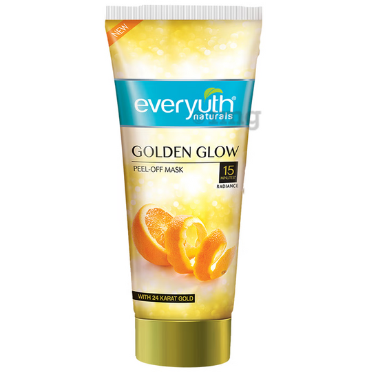Everyuth Natural Advanced Golden Glow Peel Off Mask for Instant Glow Skin, 100 gm